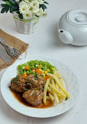 Foto resep 611. Steak Daging Giling