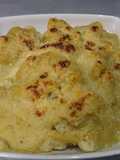 Coliflor con bechamel de dieta