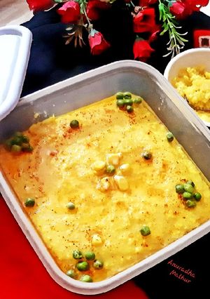मक्की का दलिया इन कूकर(makke ka daliya in cooker recipe in hindi) रेसिपी मुख्य फोटो