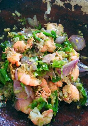 Foto resep Sambel udang simpel