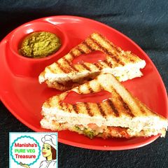 Mix Veg Grilled Sandwich A picture of Mix Veg Grilled Sandwich.