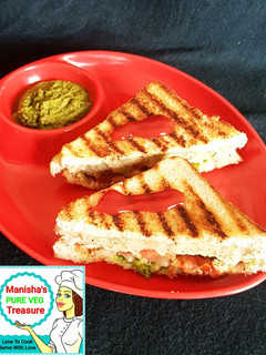 A picture of Mix Veg Grilled Sandwich.