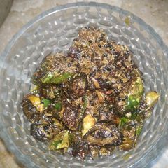A picture of Green fry Chilies.