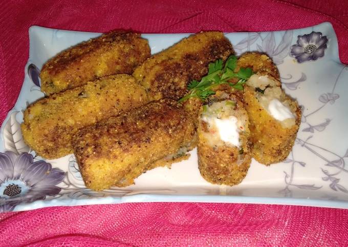 Cheesy croquettes Recipe