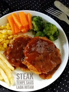 Foto resep Steak Tempe Saus Lada Hitam