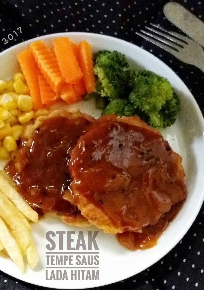 Foto resep Steak Tempe Saus Lada Hitam