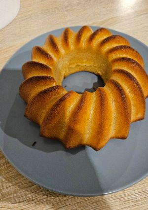 Une photo de Gâteau au yaourt grec et à la vanille