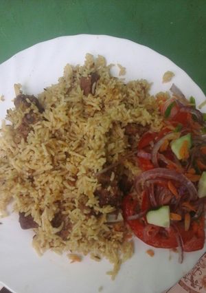 A picture of Beef pilau#localfoodcontest_Mombasa.