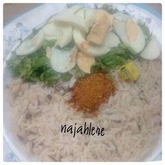A picture of Rice and beans(garau garau).