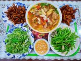 Mâm cơm chay mùa Lễ Vu Lan