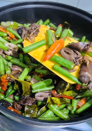 Foto resep Buncis tumis jantung ayam 🌶️