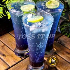 A picture of Blue Lagoon With Homemade Curacao Syrup.