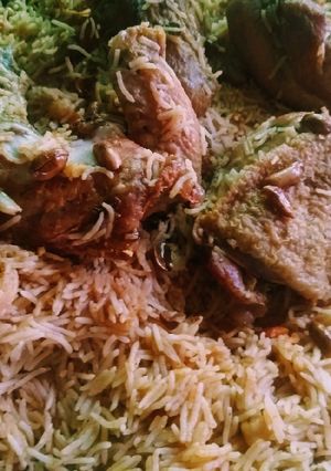 صورة لوصفة كبسة بالدجاج