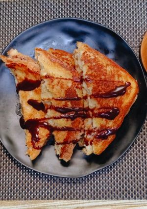 Foto resep 274. roti sandwich pisang bakar enak & mudah cara bikinnya