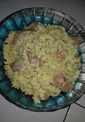 Foto resep Fussili carbonara