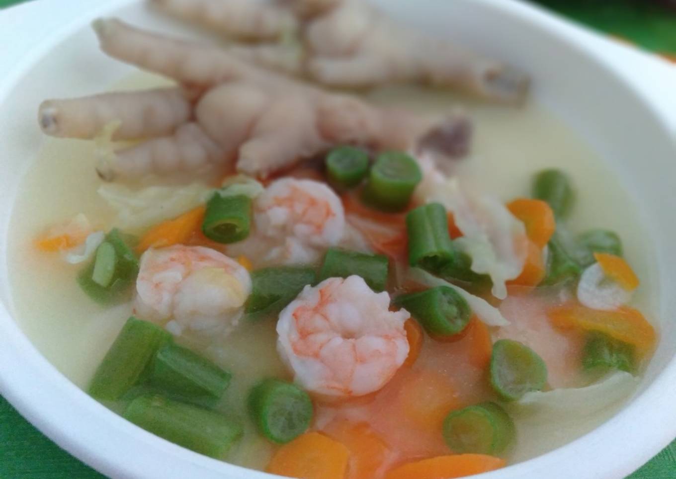 Mpasi 4* Sop udang & ceker ayam