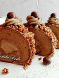 Mocca Nougat Roll Cake