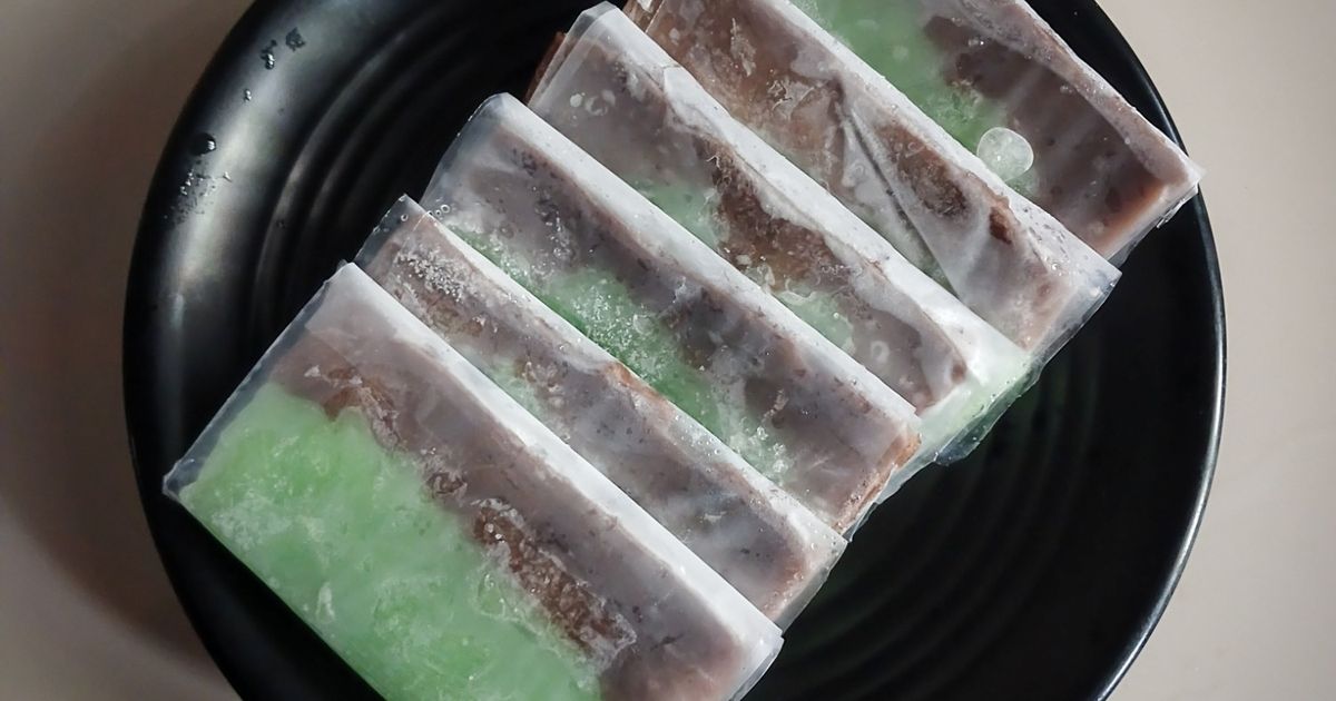 Es Gabus Coklat Pandan