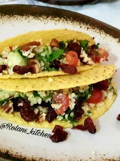 صورة لوصفة سلطة البرغل بالتاكو 🌮