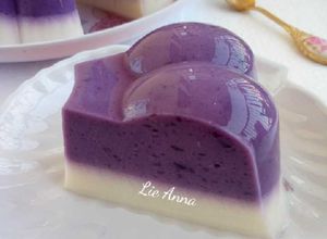 Foto resep Pudding Susu Ubi Ungu