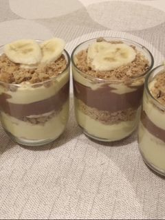 Banános pohárkrém recept fotója