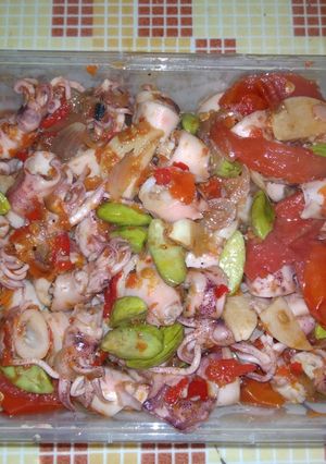 Foto resep Tumis cumi asin petai