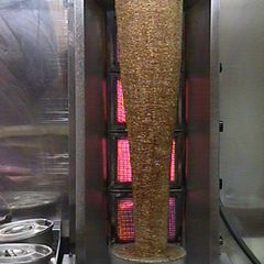 A picture of Gyros from ground meat.