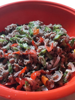 Foto resep Cakcak Jangan Khas Lombok (Tumis Daging Cincang)