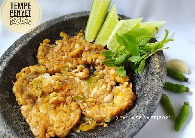 Resep Tempe Penyet Sambal Bawang Oleh Lailazegaff Cookpad