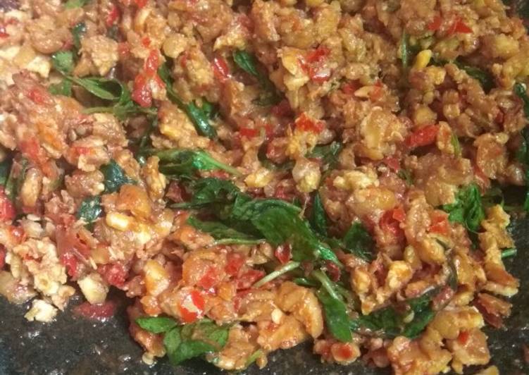 Recipe of Ultimate Sambal tempe kemangi