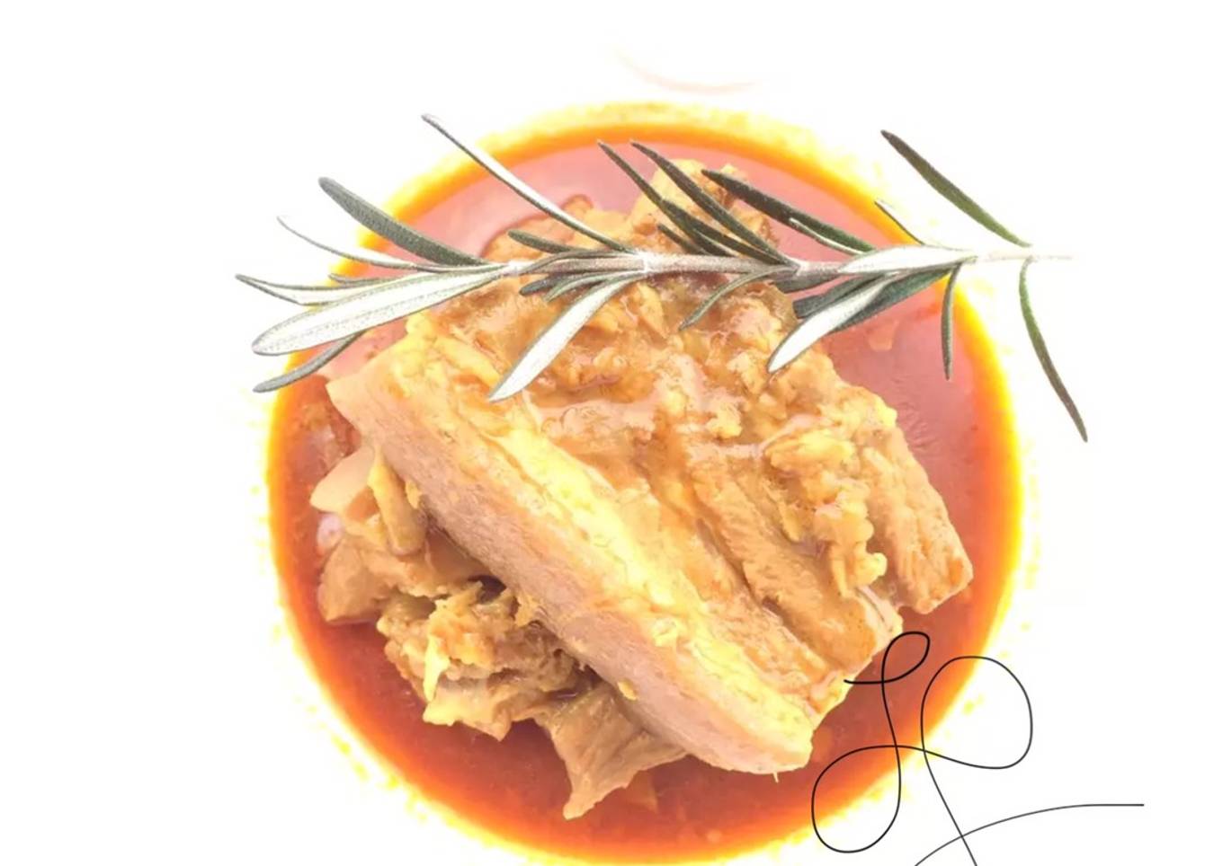 Pork Belly Curry With Rosemary