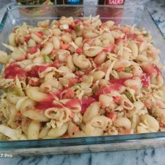 A picture of Chicken veggies macroni 😋.