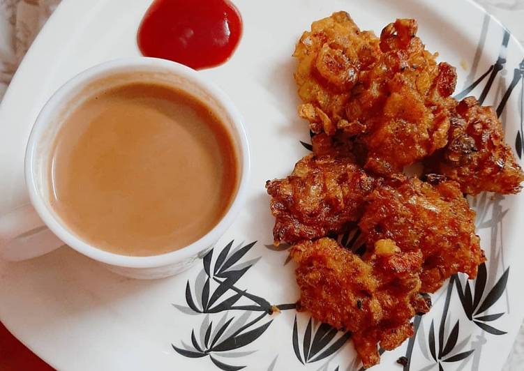Simple Way to Prepare Ultimate Onion Potato Mix Pakoda