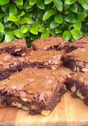 Una foto de Brownie con nuez