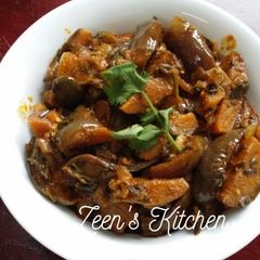 A picture of Hyderabadi Meethe Baingan.