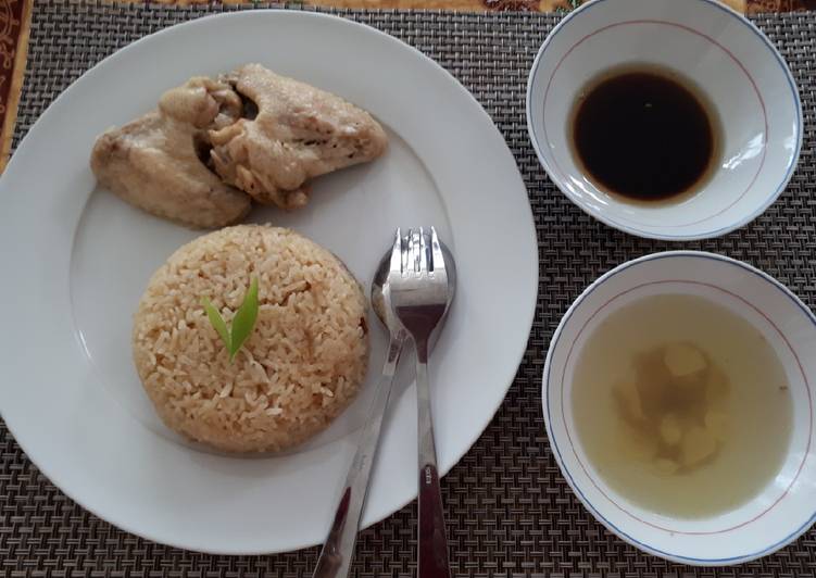 Bagaimana Menyiapkan Nasi ayam hainan (rice cooker) Anti Gagal