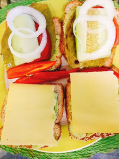Una foto de Sándwich de Nopal