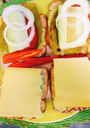 Una foto de Sándwich de Nopal