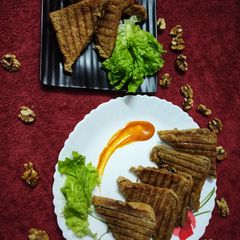 A picture of Grilled Mushrooms Sandwich.