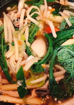 รูปของ แกงเห็ดหน่อไม้ผักรวม🥗style by barbie👩🏼‍🍳