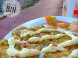 Pizza rau củ thịt sốt mayonnaise kiểu mẹ