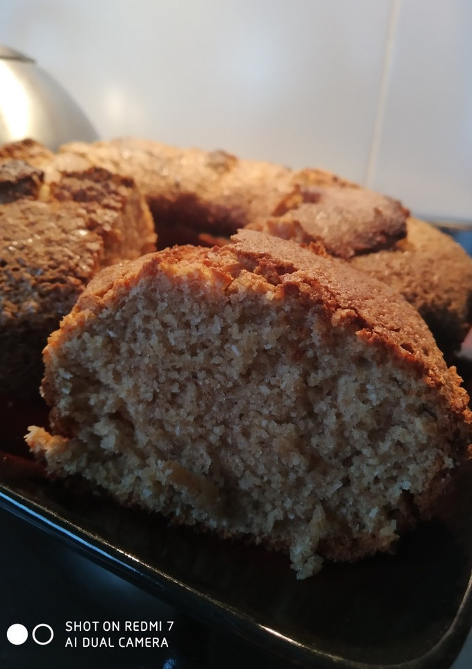 Una foto de Torta de avena, banana y coco rallado 😋