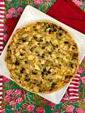 Quiche de pollo con verduras