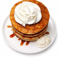 A picture of Milky vanilla pancake.