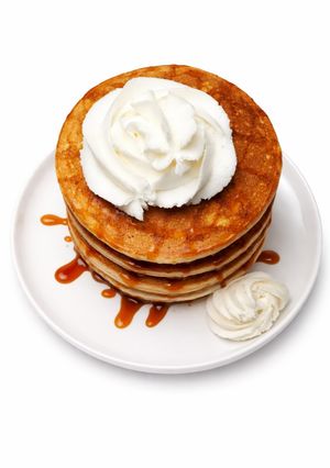 A picture of Milky vanilla pancake.