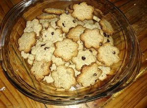 Una foto de Galletitas de coco y avena