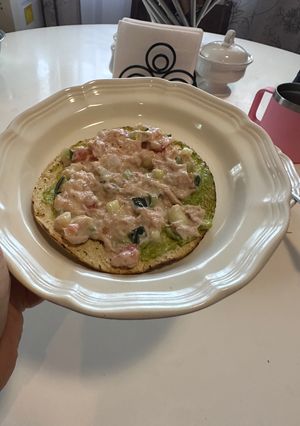 Una foto de Tostadas de Atún a la Mexicana