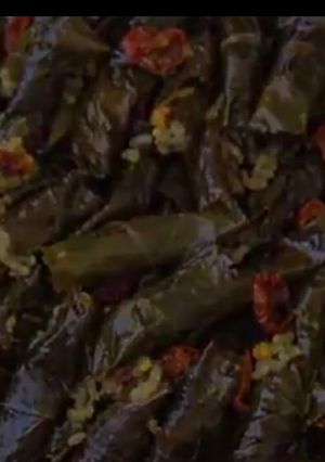 عکسی از دستور دلمه برگ گیلاس