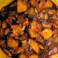 A picture of Juicy pineapple pickle (without oil).