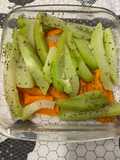 Salada com cenoura e chuchu
